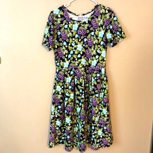 LuLaRoe Floral Amelia Dress NWOT